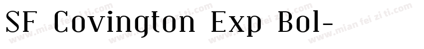 SF Covington Exp Bol字体转换